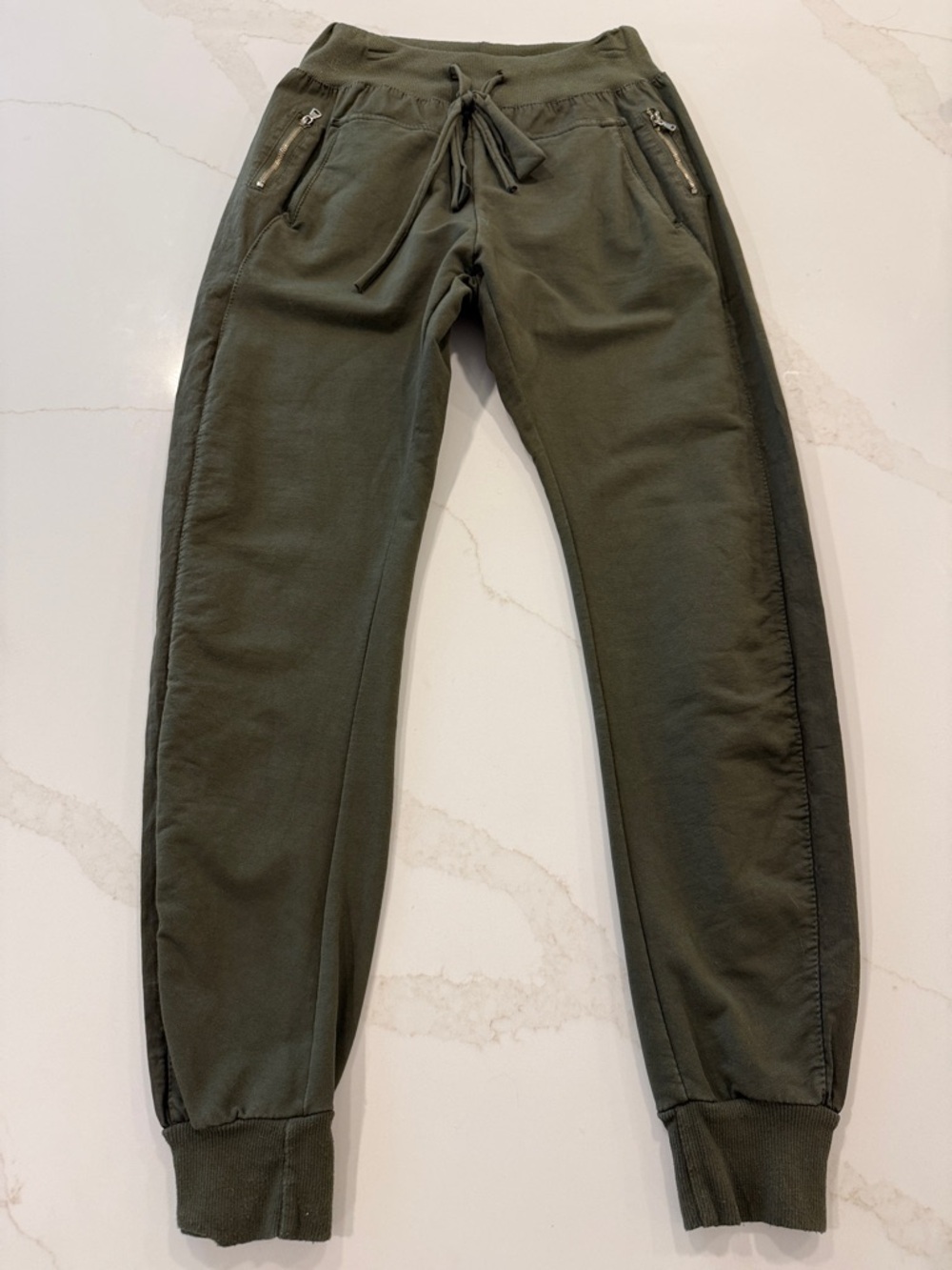 Suzy D Olive Green Women's Drawstring Joggers